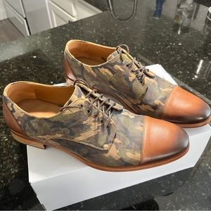 Taft Camo and Leather Dress Shoes